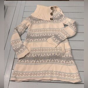 GAP KIDS | Winter ❄️ Fair Isle sweater dress Classic Y2K |  Sz Small 6/7